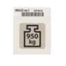 LABEL, MAX BED WEIGHT WITH SWL
