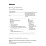 BAXTER RH ORDER GUIDE CHECKLST