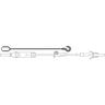 Secondary Medication Set, Non-Vented, INTERLINK Lever Lock Cannula (detached). 10 drops/mL. 37 (95 cm)