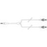 Y-Type Catheter Extension Set, Microbore, ONE-LINK, Needle-free IV Connector, Neutral Fluid Displacement, 6.3